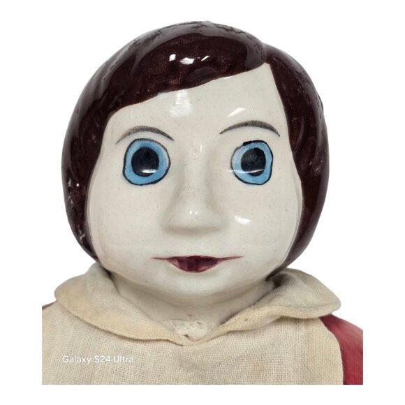 Antique Chef & Baker 16" Porcelain Dolls European Kalmar Cloth Body Baking Theme - Picture 3 of 16